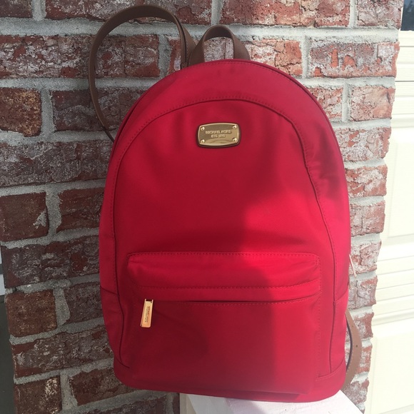 Red Micheal Kors backpack main image 5