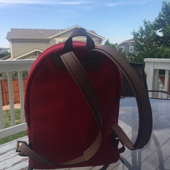 Red Micheal Kors backpack