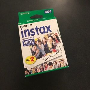 Wide photo Polaroid film.