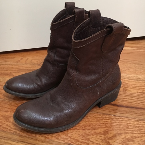 Frye Shoes - Frye Brown Cowboy Boots
