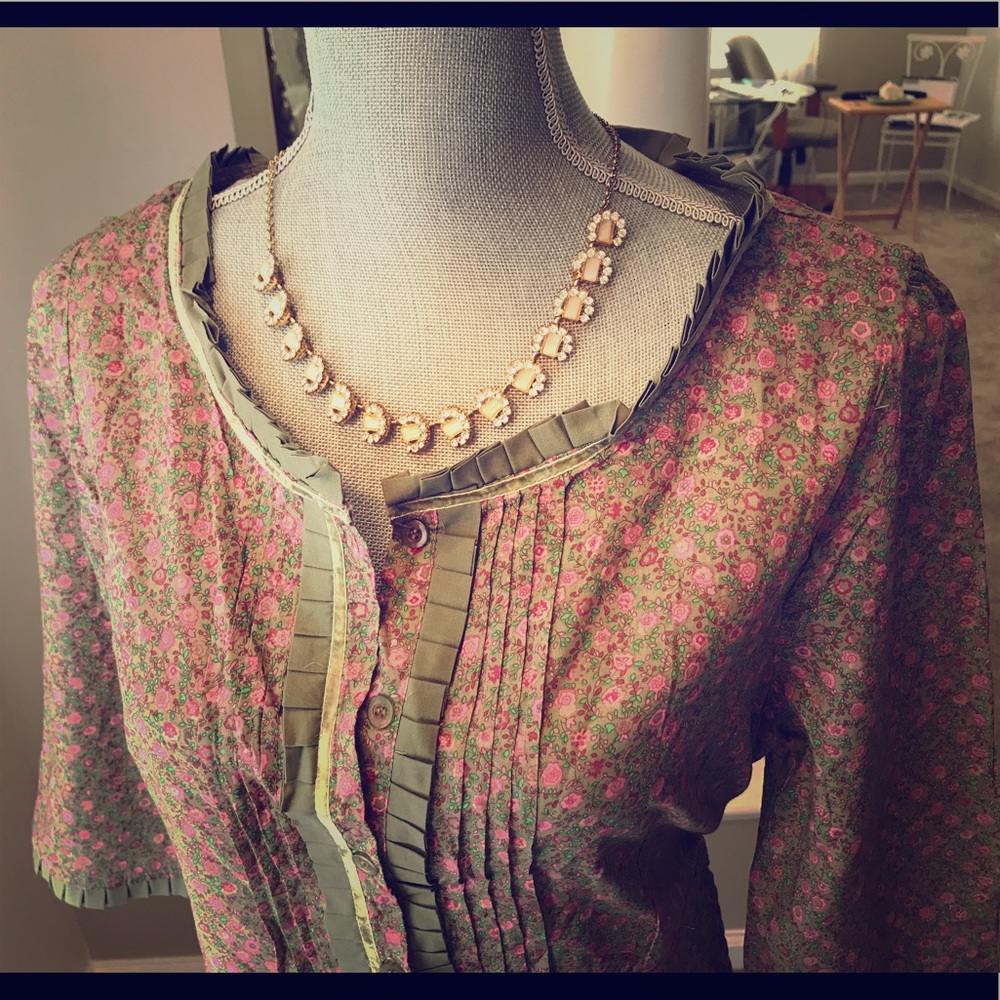 RIC & TAC XXL dresss green and pink floral