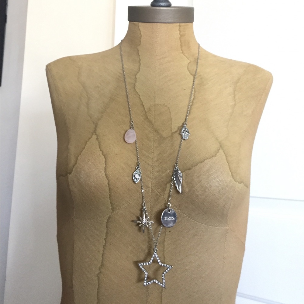 Express charm necklace - silver