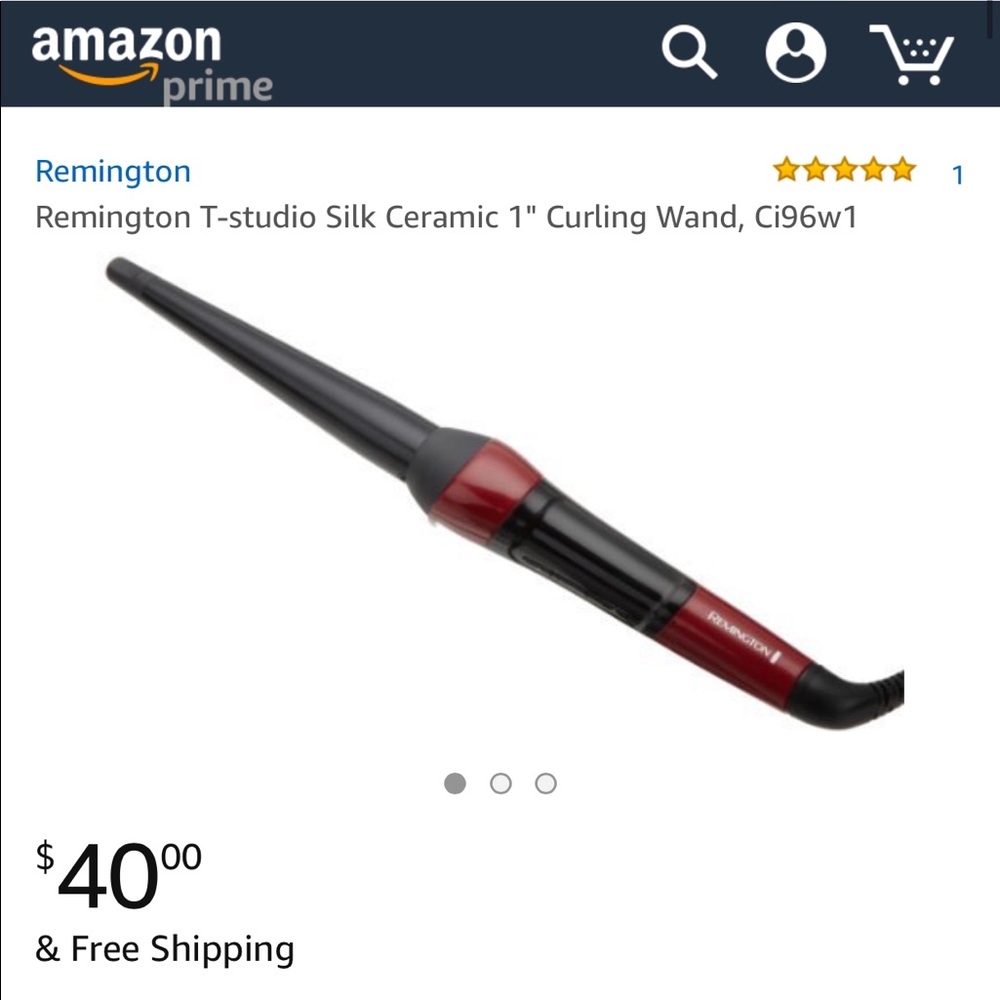One inch curling wand