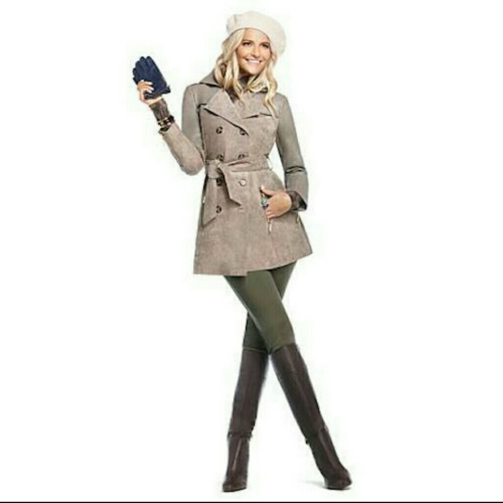 L u x e Leather S u e d e Fall/Winter Trench Coat