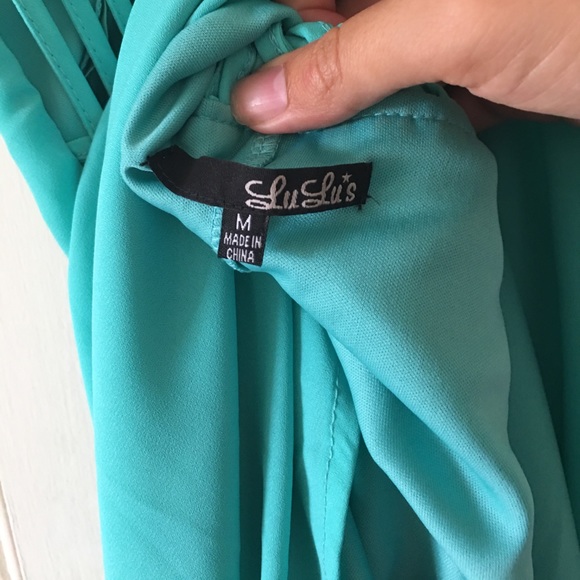 Lulu's Teal Dress, size M - Picture 5 of 5