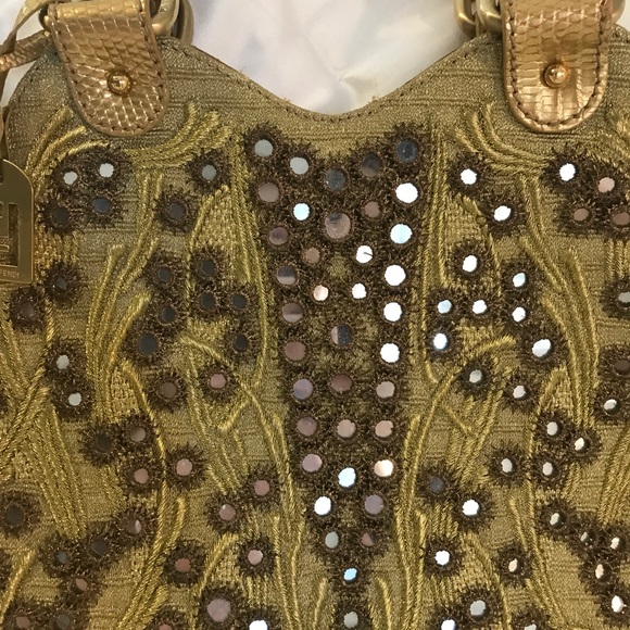 Vintage Fendi Purse Mirrored Gold NWT - Picture 6 of 8