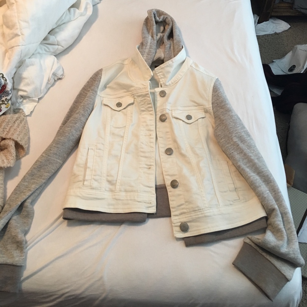 White denim jacket