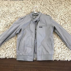 Members Only Iconic Racer Gray Jacket New