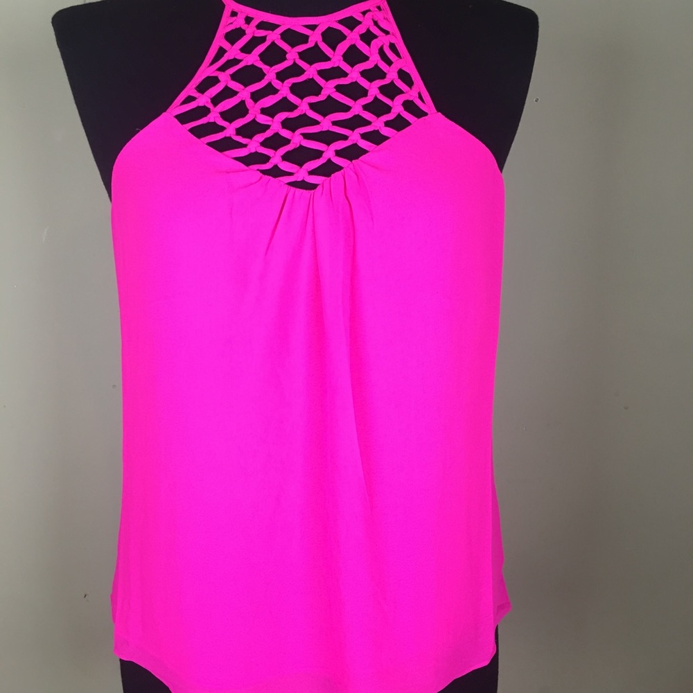 Hot Pink , Naked Zebra Blouse, New, Women's Size M
