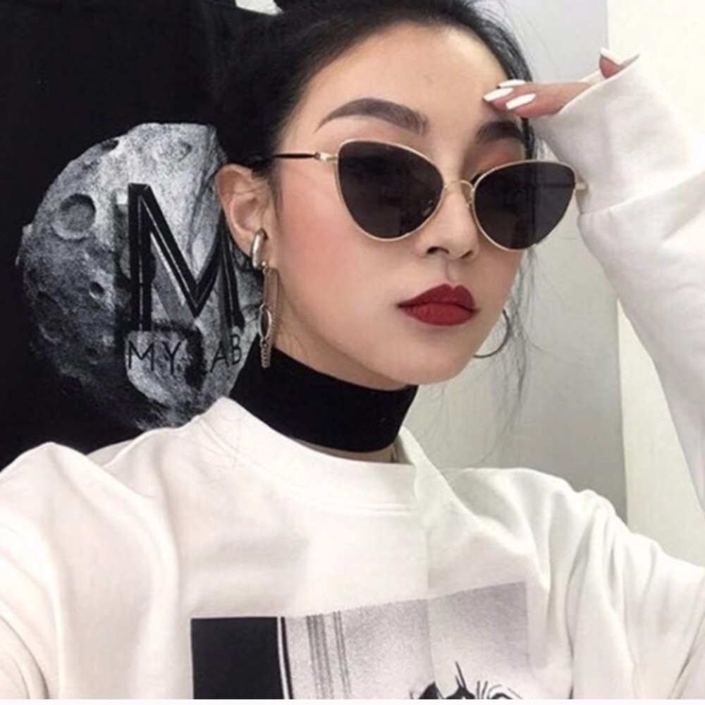Retro cat eye sunglasses topshop