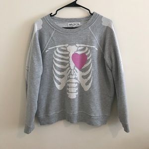 Wildfox rib cage jumper