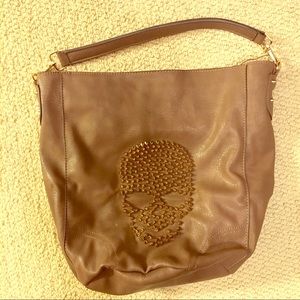 LF Rockstud Skull Shoulder Bag