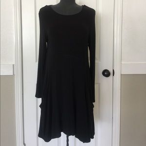 Black Long Sleeve swing dress