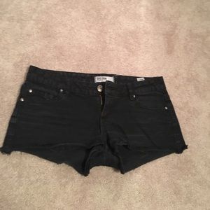 Garage Black Denim Shorts