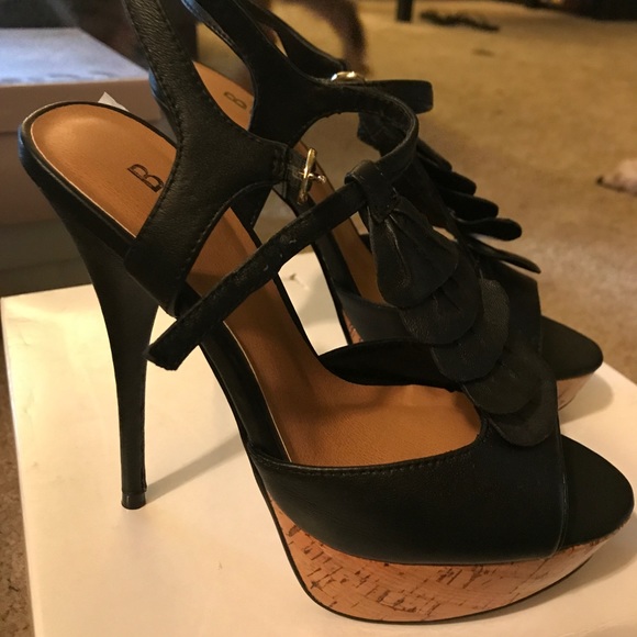 Bakers Shoes - Black heeled sandal