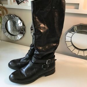 Black riding boots