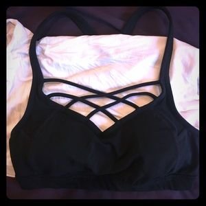 Athleta front criss-cross sports bra