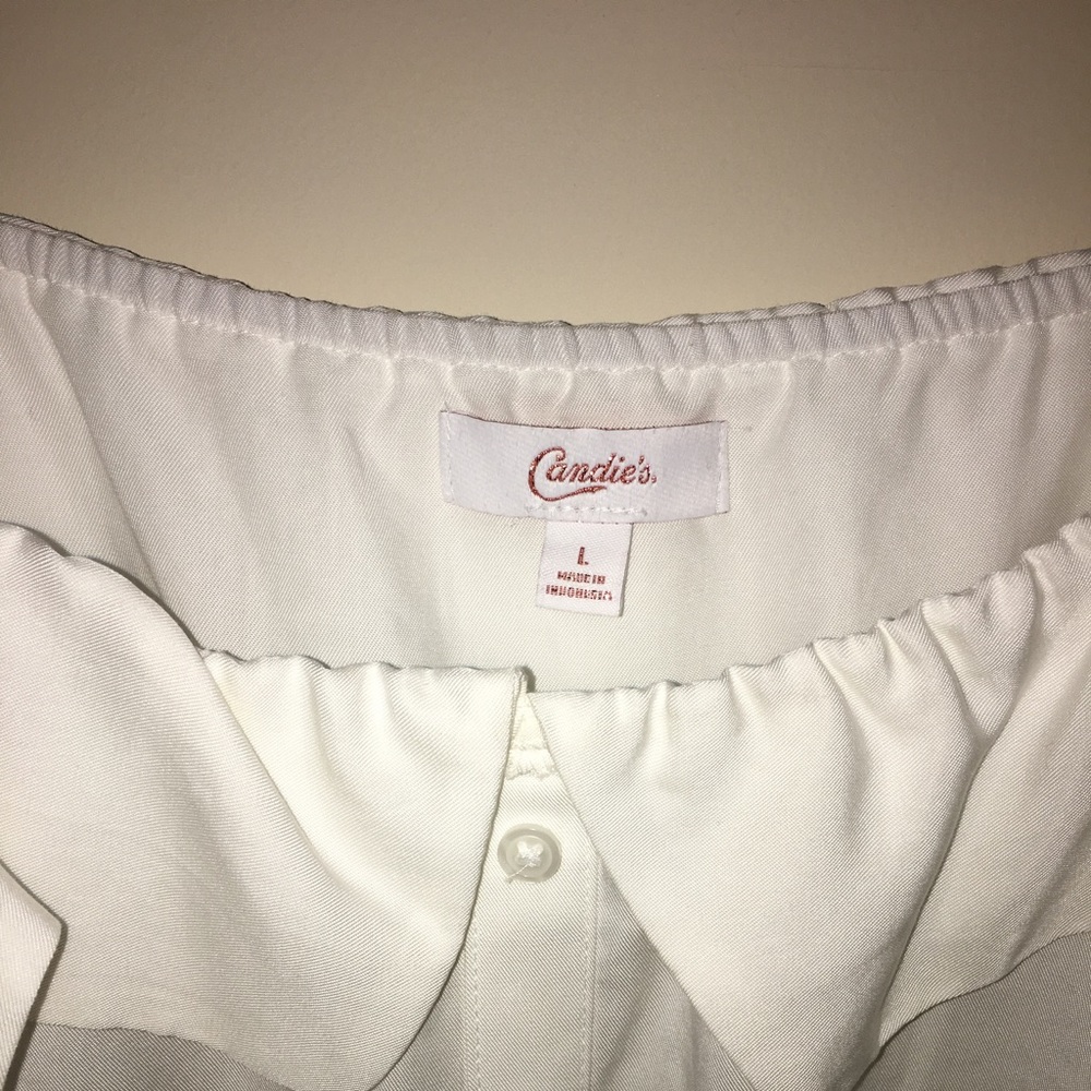 White loose dressy top