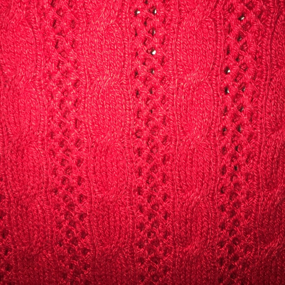 Small American Eagle cable-knit 3/4 sleeve sweater - Picture 4 of 4