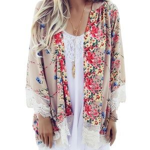 1 Left-Cheer chiffon floral top‼️🌸🌼