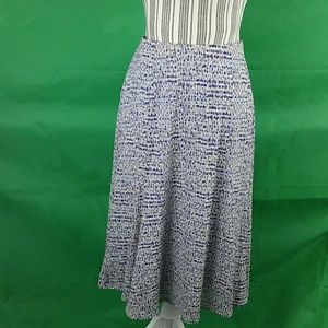 Kate Hill Abstract Print Skirt - L