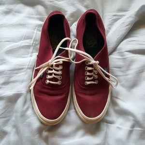 Burgundy vans