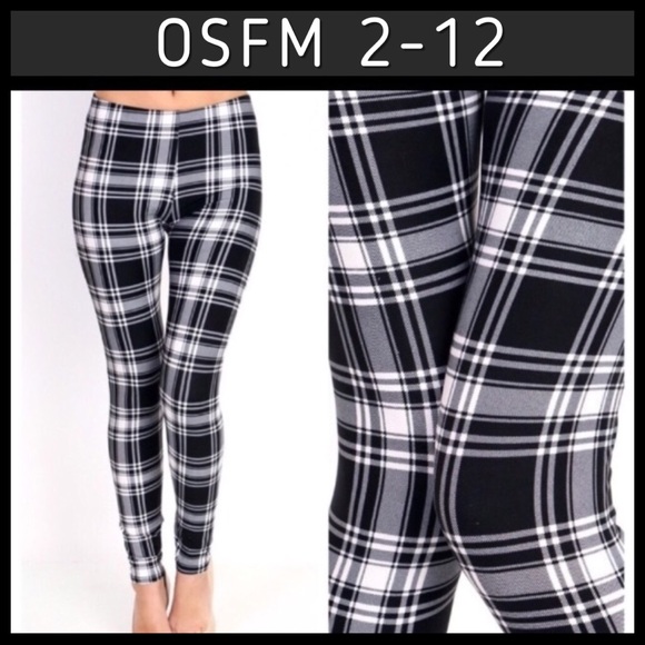 October Love Pants - BLACK/WHITE LEGGINGS.