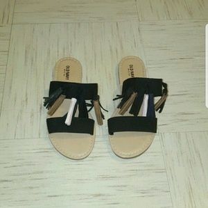 Black Sandals W/ Tassles