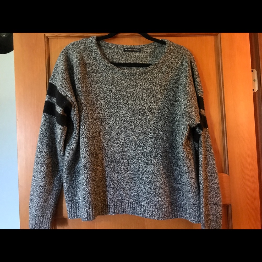 Brandy Melville grey speckled sweater