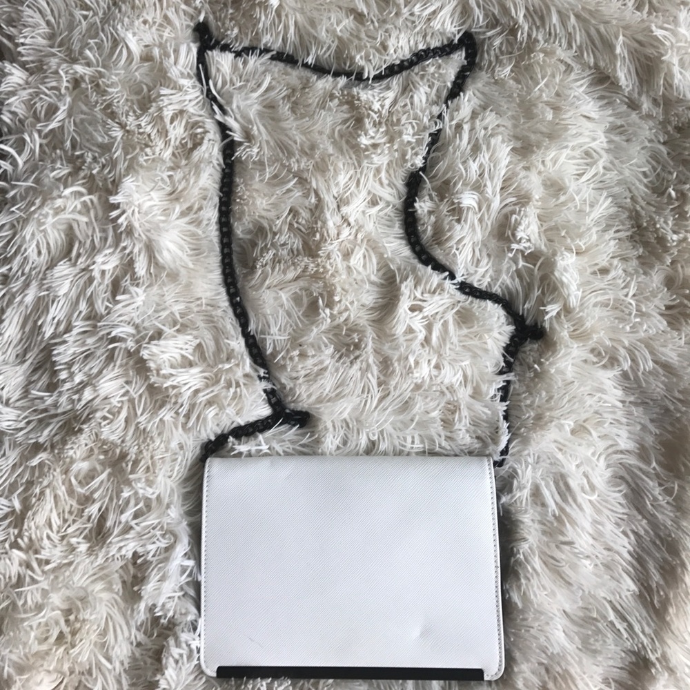 Mossimo White Faux Leather Clutch