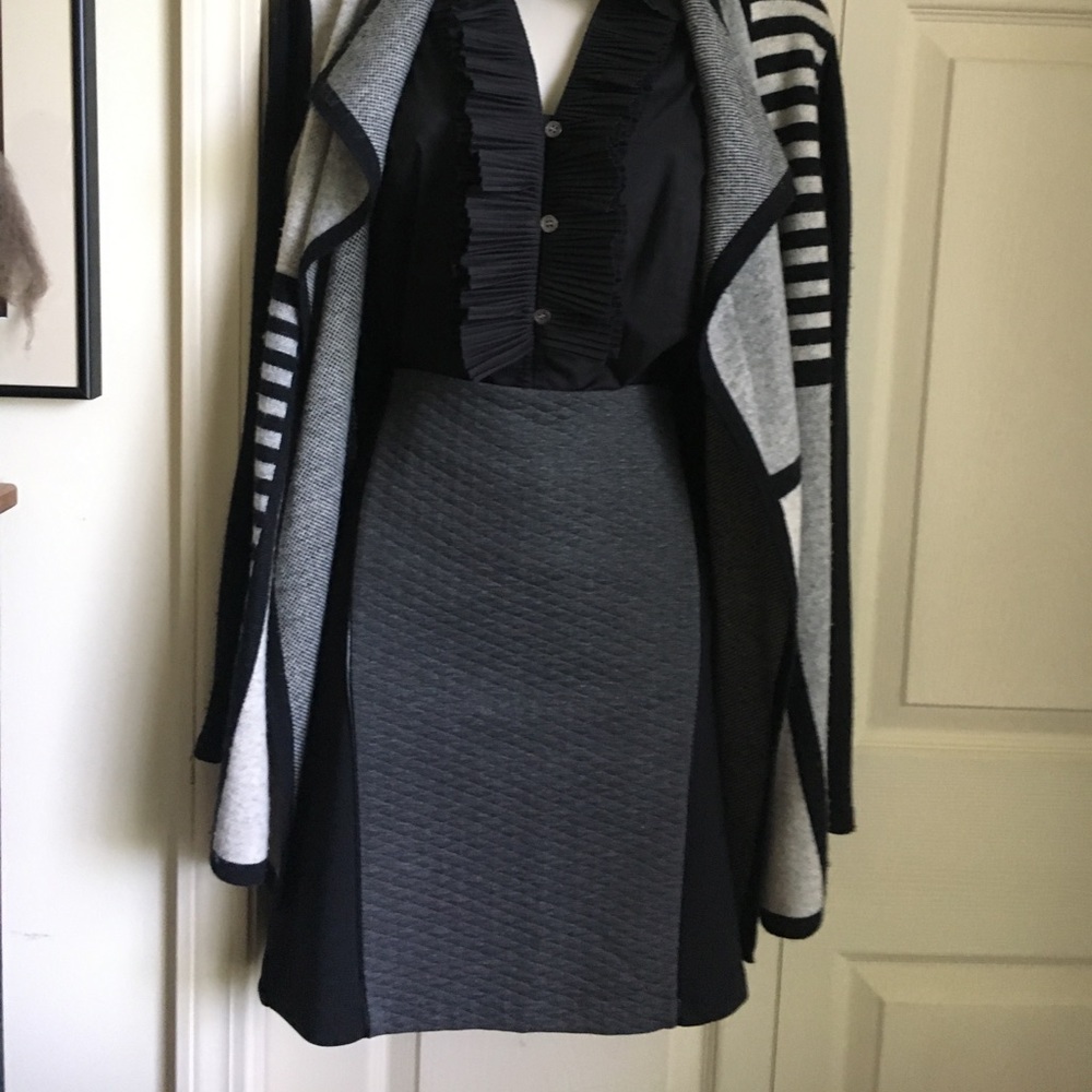 EUC Laundry by Shelli Segal Color Block Skirt - 2