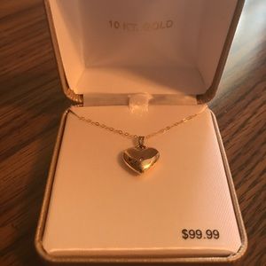 10k gold necklace with crystal FINAL PRICE