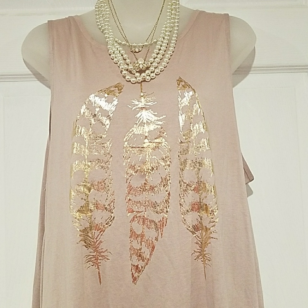 Old navy flowy  feather tank top