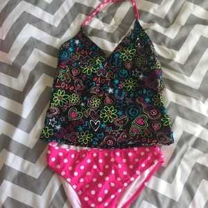 Two piece kids bathing suit