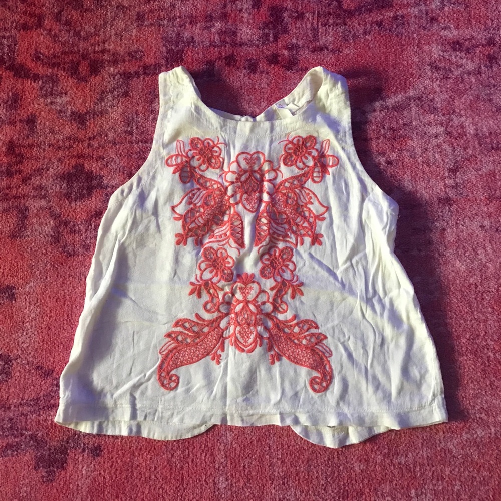 Embroidered top
