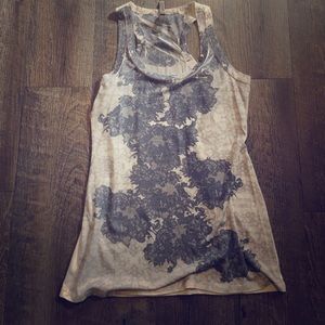 White and gray tank top