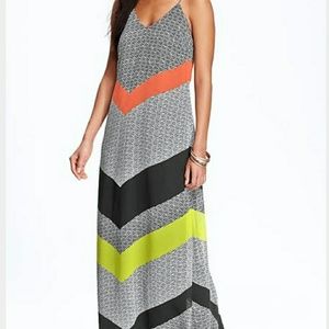 Old Navy color block maxi dress