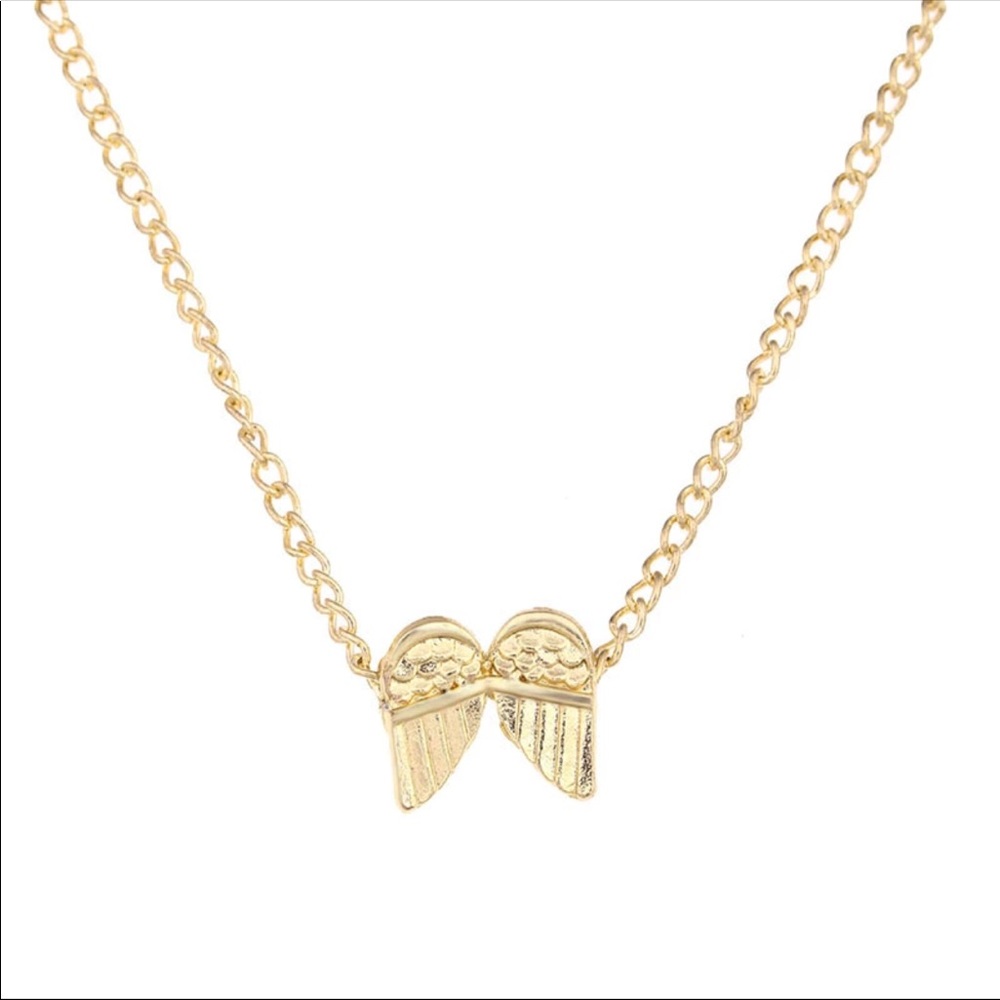 Dainty Angel Wings Necklace  NWOT - Picture 2 of 4