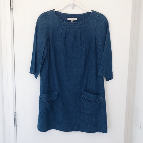 FOSSIL: Denim Pocket Dress - Picture 1 of 3