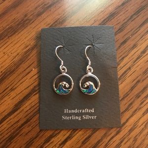 Sterling Silver and Abalone Earrings