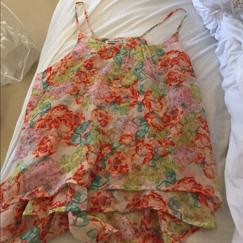 Flowy spaghetti strap shirt