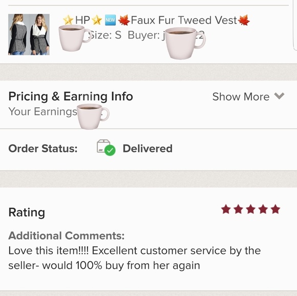 🌟HP🌟🆕️5🌟🍁Faux Fur Tweed Vest - Picture 2 of 3