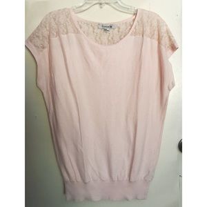 Blush Pink Sweater Top Blouse