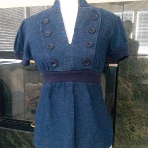 Denim tunic size small