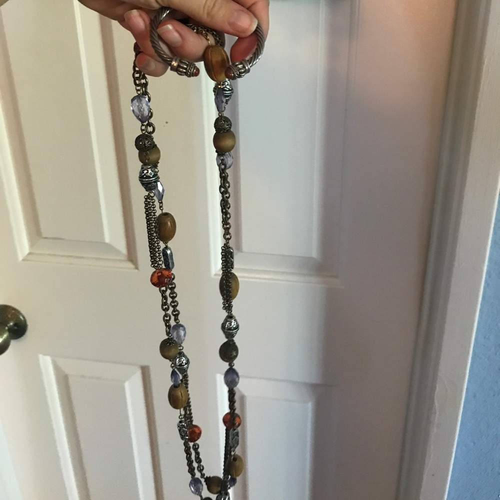 Bohemian necklace and bangle
