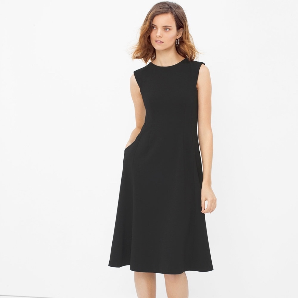 Bateau Fit and Flare Dress, 0