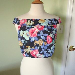 Intimately Free People Off-Shoulder Crop Top M L