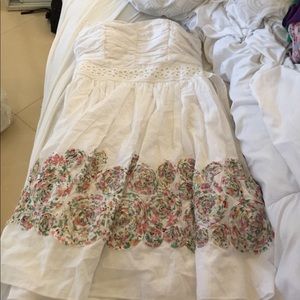 Strapless with clear straps dress