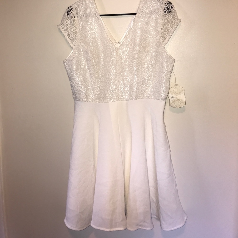 White formal dress
