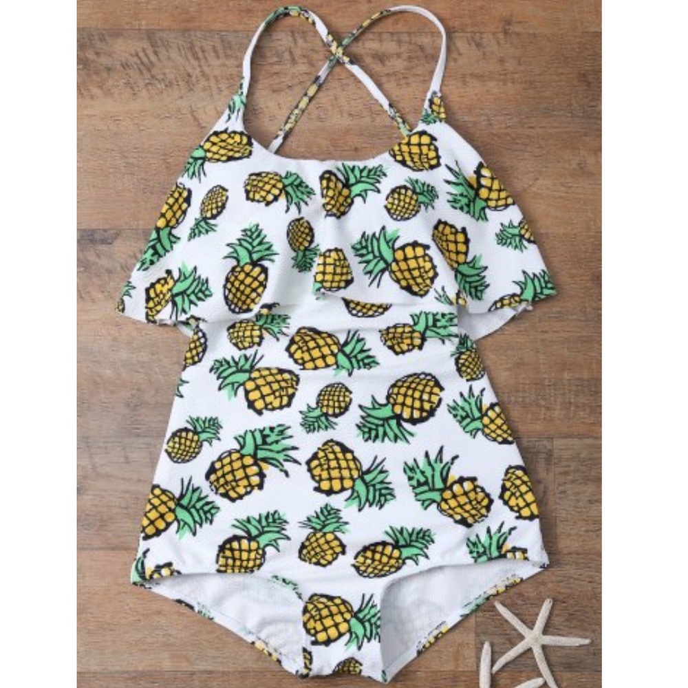 Pineapple bathing suit - brand new never worn!